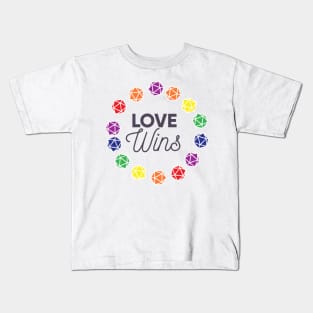 Pen and paper love wins gay Kids T-Shirt